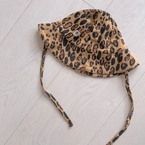 Mini Rodini leopard print baby hat